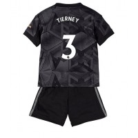 Arsenal Kieran Tierney #3 Fußballbekleidung Auswärtstrikot Kinder 2022-23 Kurzarm (+ kurze hosen)